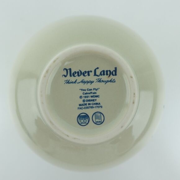 Disney Neverland Think Happy Thoughts Small Bowl You Can Fly 1951 Vintage - Picture 6 of 8